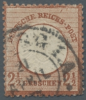 Deutsches Reich - Brustschild: 1872; Großer Schild 2 1/2 Lilabraun Mit Hufeisenstempel Von Hamburg E - Cartas & Documentos