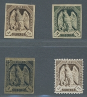 Deutsches Reich - Pfennige: 1875 (ca.), Vier Probedrucke "Reichsadler" Ungebraucht/ohne Gummi, Unter - Ungebraucht