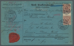 Deutsches Reich - Krone / Adler: 1889, 50 Pf. Rötlichbraun Als Zwischenstegpaar Und Rs. Einzelwert A - Unused Stamps