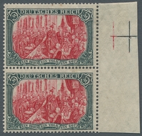 Deutsches Reich - Germania: 1916, "5 Mk. Kriegsdruck Mit Zähnung A", Ungebrauchtes Senkrechtes Randp - Unused Stamps