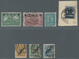 Deutsches Reich - Inflation: 1920-1923, Kleine Partie Von 7 Besseren Geprüften Gestempelten Werten M - Used Stamps