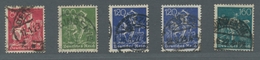 Deutsches Reich - Inflation: 1921, WZ Waffeln, Fünf Bessere, Sauber Gestempelte U. Geprüfte Infla We - Used Stamps