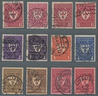 Deutsches Reich - Inflation: 1922, Gewerbeausstellung, Der Komplette Satz In Allen Farben Gestempelt - Used Stamps