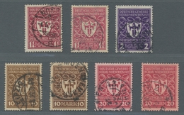 Deutsches Reich - Inflation: 1922, Deutsche Gewerbeschau, 7 Werte Aus Satz Gestempelt, Dabei Die 10 - Used Stamps