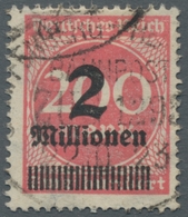 Deutsches Reich - Inflation: 1923, 2 Mio A.200 M Graurot Mit Liegendem Wasserzeichen, Farbfrisch, Sa - Usati