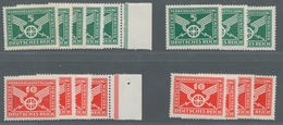 Deutsches Reich - Weimar: 1925, Verkehrsausstellung München, 5x 370X , 3x 370Y, 4x 371X, 4x371Y, Mei - Unused Stamps