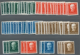 Deutsches Reich - Weimar: 1927, 80. Geburtstag Von Hindenburg, 17 Farbfrische Sätze überwiegend Post - Ungebraucht