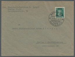 Deutsches Reich - Weimar: 1927, Beethoven, 8 Pf Grün Mit Aufdruck "IAA/10.-15.10. 27" Als Ef Auf Bri - Unused Stamps