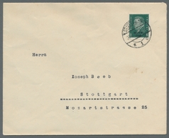 Deutsches Reich - Weimar: 1930, Ebert, 8 Pf Grün Mit Aufdruck, Ef A. Ortsbrief Mit Ersttagsstpl. Von - Unused Stamps