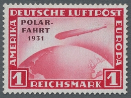 Deutsches Reich - Weimar: 1931, Polarfahrt 1 RM, Sauberes Gummi, Sehr Gute Erhaltung, Mi. 600,00 - Ungebraucht