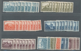 Deutsches Reich - Weimar: 1932, Nothilfe Burgen Und Schlösser, 11 Sätze Meist Postfrisch, Mi. 1787,0 - Unused Stamps