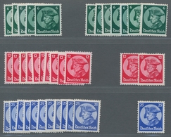 Deutsches Reich - 3. Reich: 1933, Friedrich Der Große, 12 Sätze überwiegend Postfrisch, 2 Werte Der - Unused Stamps