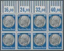 Deutsches Reich - 3. Reich: 1933, Hindenburg Im Medaillon (II), Postfrischer Oberrand-Achterblock, S - Nuevos