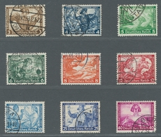 Deutsches Reich - 3. Reich: 1933, Wagnersatz, Bis Auf Die 4 Pf.(B Zhg) Alle In Der A-Zähnung Kplt. G - Unused Stamps