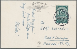 Deutsches Reich - 3. Reich: 1933, "5 Und 10 Pfg. Einzelmarke Aus Notrhilfe-Block", Je Als EF Auf Kar - Unused Stamps