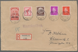 Deutsches Reich - 3. Reich: 1933, "10 Pfg. Einzelwert Aus Nothilfe-Block", Mit Zusatzfrankatur Als P - Unused Stamps