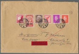 Deutsches Reich - 3. Reich: 1933, "10 Pfg. Einzelmarke Aus Nothilfe-Block" Mit Zusatzfrankatur Als P - Unused Stamps