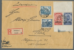 Deutsches Reich - 3. Reich: 1933, "Nothilfe-Block" Im Originalformat Mit Falzresten Im Rand Und Post - Unused Stamps