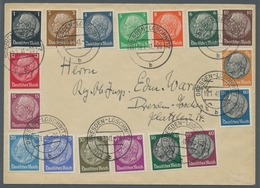 Deutsches Reich - 3. Reich: 1933/1936: Orts-Satzbrief Innerhalb Von Dresden-Loswitz Mit Dem Komplett - Unused Stamps