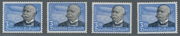 Deutsches Reich - 3. Reich: 1934, 3 RM Höchstwert Flugpostmarken, 4 Mal Vorhanden, Einwandfrei Postf - Unused Stamps