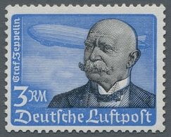 Deutsches Reich - 3. Reich: 1934, Höchstwert 3 RM Flugpostmarken, Y-Variante, Tadellos Postfrisch, M - Unused Stamps