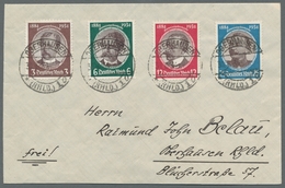 Deutsches Reich - 3. Reich: 1934, "Kolonialfeier" Komplett Je Wert Mit OBERHAUSEN 30.6.34 Als FDC In - Unused Stamps