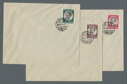 Deutsches Reich - 3. Reich: 1934, 30.6., Kolonialpioniere, 3, 6 Und 12 Pfg. Auf 3 FDCs, Je Mit Tages - Unused Stamps