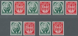 Deutsches Reich - 3. Reich: 1934, Saarabstimmung, 5 Sätze Einwandfrei Postfrisch, Mi. 450,00 - Unused Stamps