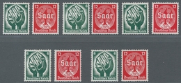 Deutsches Reich - 3. Reich: 1934, Saarabstimmung, 5 Sätze Einwandfrei Postfrisch, Mi. 450,00 - Nuovi