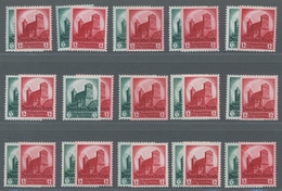 Deutsches Reich - 3. Reich: 1934, Reichsparteitag, 15 Postfrische Sätze, Saubere Erhaltung, Mi. 1275 - Nuevos