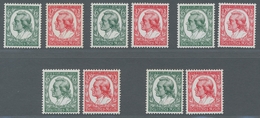 Deutsches Reich - 3. Reich: 1934, Schiller, 5 Postfrische Sätze, Einwandfreie Erhaltung, Mi. 500,00 - Nuovi