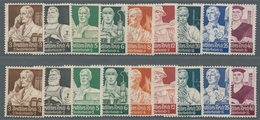 Deutsches Reich - 3. Reich: 1934, Nothilfe, Berufsstände, 2 Kpl. Sätze Postfrisch (40 Pfg Einmal Mit - Unused Stamps