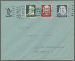 Deutsches Reich - 3. Reich: 1935, "Bach/Händel/Schütz" Komplett Mit Werbemaschinen-Ersttagsstempel L - Unused Stamps