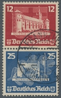 Deutsches Reich - 3. Reich: 1935, "OSTROPA", Die Senkrechten Zusammendrucke Aus Block 3 Je Mit Tages - Unused Stamps