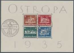 Deutsches Reich - 3. Reich: 1935, "OSTROPA-Block" Mit ESST In Tadelloser Erhaltung, Dazu Ein Herzstü - Unused Stamps