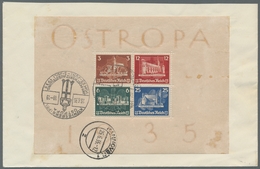 Deutsches Reich - 3. Reich: 1935, "OSTROPA"-Block Rs. Mit Zweimal ESST Auf R-FDC Nach Hannover, Rs. - Unused Stamps