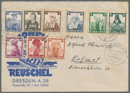 Deutsches Reich - 3. Reich: 1935, "Volkshilfe Trachten" Komplette Auf Vor-Ersttagsbrief DRESDEN A 28 - Unused Stamps