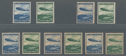 Deutsches Reich - 3. Reich: 1936, Daimler, Benz Und Luftschiff "Hindenburg", Je 5 Sätze, Bei 606-607 - Unused Stamps