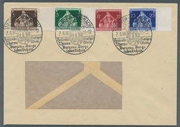 Deutsches Reich - 3. Reich: 1936, Internationaler Gemeindekongresss,kompletter Satz Auf Fensterumsch - Unused Stamps
