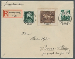 Deutsches Reich - 3. Reich: 1936, Galopprennen 42 Pf, Einzelmarke Aus Block 4, (Blockausschnitt) Mit - Unused Stamps