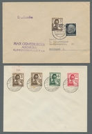 Deutsches Reich - 3. Reich: 1937, Luftschutz Auf Zwei Portoger. Briefen In Mif. Und Einer Blanko-Kar - Unused Stamps