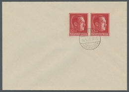 Deutsches Reich - 3. Reich: 1938, 49. Geburtstag, Als Paar Auf Sauberen FDC Von Löbstädt Den 13.4.38 - Unused Stamps