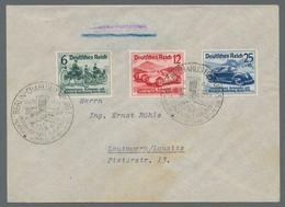 Deutsches Reich - 3. Reich: 1939, I.A.A. 7 Kplt. Serien Auf Verschd. Karten U. Einem Brief, Alle Mit - Unused Stamps