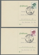Deutsches Reich - 3. Reich: 1939, Reichsgartenschau, Beide Werte Je Auf Adressierter Karte Mit ESST. - Unused Stamps