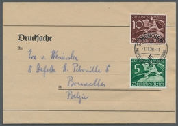 Deutsches Reich - 3. Reich: 1939, Zeitungsbote, Kplt. Satz Auf Adressierter Drucksache Mit Ersttagss - Unused Stamps