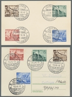 Deutsches Reich - 3. Reich: 1940, Frühjahrsmesse, 8 Sätze Je Auf FDC Mit Verschd. ESST Leipzig 3.3.4 - Unused Stamps