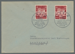 Deutsches Reich - 3. Reich: 1943, Lübeck, 12 Mal Auf FDC, Dabei Einmal Als Portoger. MeF. Alle Mit E - Unused Stamps