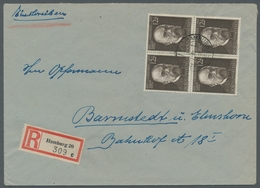 Deutsches Reich - 3. Reich: 1944, Robert Koch, 4er Block, 1 Mal Ersttagstpl. Hamburg 25.1.44 Auf R-B - Unused Stamps