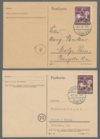 Deutsches Reich - 3. Reich: 1945, Oldenburg, 4 Mal Auf FDC, Dabei Einmal Auf Portoger. Karte, Alle M - Unused Stamps