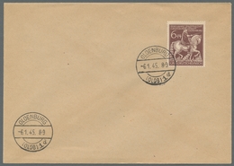 Deutsches Reich - 3. Reich: 1945, "600 Jahre Oldenburg" Mit Ersttagsstempel OLDENBURG -6.1.45 Auf Bl - Unused Stamps